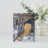 Carte Postale Peinture rock de Bouddha (Debout devant)