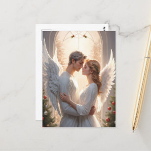 Carte Postale Peinture romantique Angel Couple