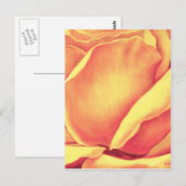 Carte Postale Peinture rose jaune - Multi (Devant / Derrière)