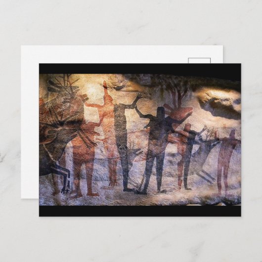 Carte Postale Peinture rupestre (Devant / Derrière)