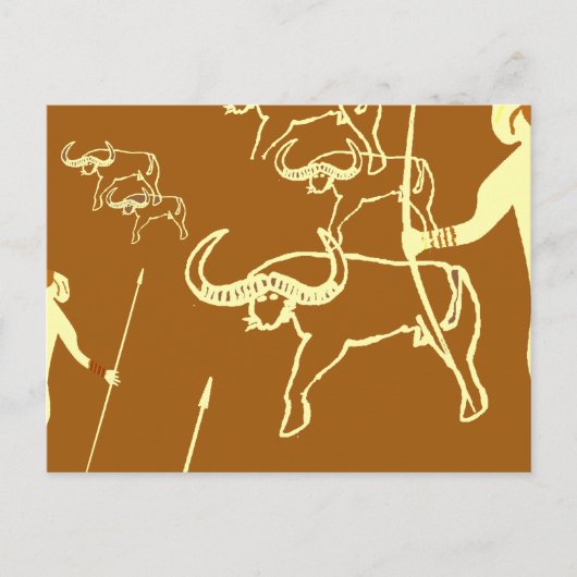 Carte Postale Peinture rupestre tassili préhistoire  (Devant)