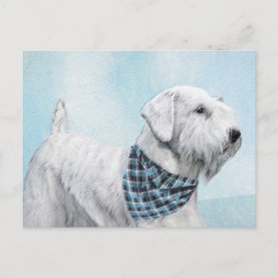 Carte Postale Peinture Sealyham Terrier - Cute Original Chien Ar