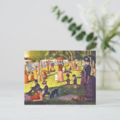 Carte Postale Peinture Seurat Dimanche Après-Midi (Debout devant)