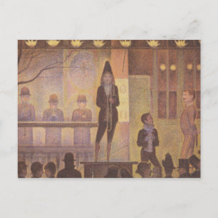 Carte Postale Peinture Seurat - La Parade du Cirque