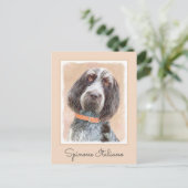 Carte Postale Peinture Spinone Italiano - Belle Art Original Chi (Debout devant)