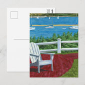Carte Postale Peinture sur chaise Adirondack (Devant / Derrière)