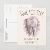 Carte Postale Peinture sur dents. Dentiste, Modèle adjoint denta (Devant / Derrière)