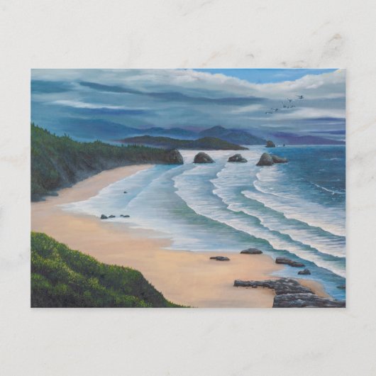 Carte Postale Peinture sur la mer de Cannon Beach (Devant)
