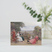 Carte Postale Peinture sur la terrasse (Debout devant)