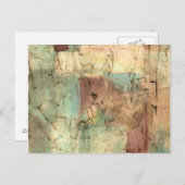 Carte Postale Peinture sur la Terre avec surface fissurée (Devant / Derrière)