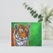 Carte Postale Peinture sur tigre (Debout devant)