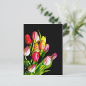 Carte Postale Peinture Tulip - Art Fleur original (Debout devant)
