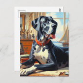 Carte Postale Peinture vintage à grande couche (Devant / Derrière)