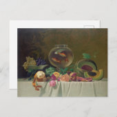 Carte Postale Peinture Vintage à vie morte (Devant / Derrière)