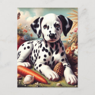 Carte Postale Peinture vintage dalmate