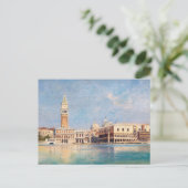 Carte Postale Peinture vintage de Venise (Debout devant)