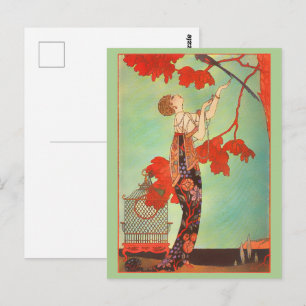 Carte Postale Peinture Vintage exotique