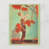 Carte Postale Peinture Vintage exotique (Devant)