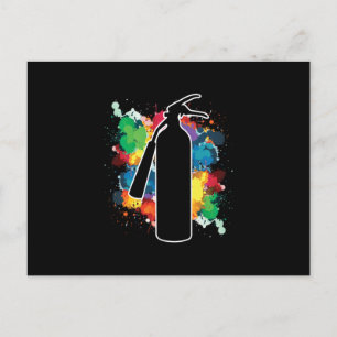 Carte Postale Peintures au pistolet extincteur Graffiti