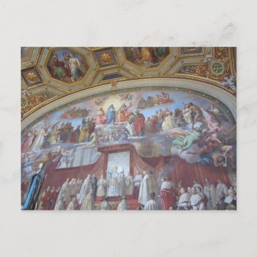 Carte Postale Peintures de plafond en fresque Rome (Devant)