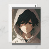 Carte Postale peintures murales Anime Boy Posters (Devant / Derrière)