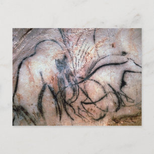 Carte Postale Peintures représentant mammouth et bétail, du C