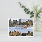 Carte Postale Pékin - Chine - Mosaïque - (Debout devant)