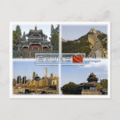Carte Postale Pékin - Chine - Mosaïque - (Devant)