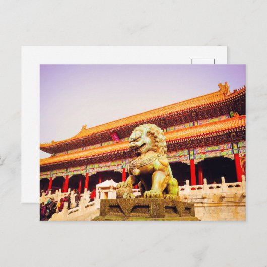 Carte Postale Pékin Ville interdite, GuGong Chine (Devant / Derrière)