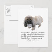 Carte Postale Pekingese Keepsaké - Femme (Devant / Derrière)