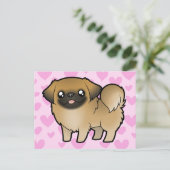 Carte Postale Pekingese Love (coupe de chiot) (Debout devant)