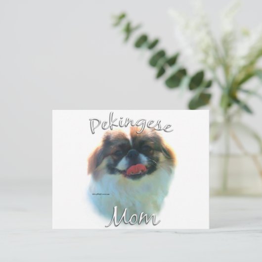 Carte Postale Pekingese Maman 2 (Debout devant)