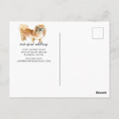 Carte postale Pekingese Moving Faire-part (Dos)
