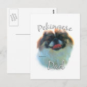 Carte Postale Pekingese Papa 2 (Devant / Derrière)