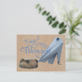 Carte Postale Pekingese Tug-O-War (Debout devant)