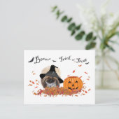 Carte Postale Pékinois Halloween (Debout devant)