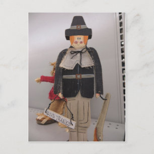 Carte Postale Pèlerin en bois