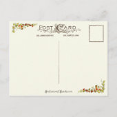 Carte Postale Pèlerins et dindes vintages (Dos)