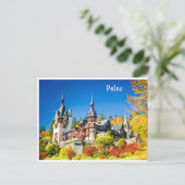 Carte postale Peles, Sinaia (Debout devant)