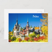 Carte postale Peles, Sinaia (Devant / Derrière)