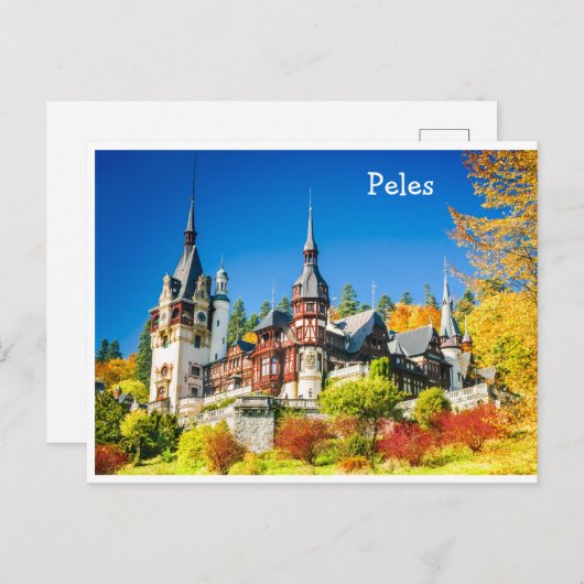 Carte postale Peles, Sinaia (Devant / Derrière)