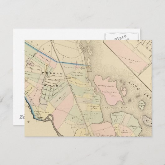 Carte Postale Pelham, Pelham Manor, New York (Devant / Derrière)