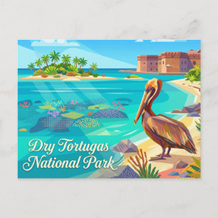 Carte Postale Pélican dans le parc national de Dry Tortugas en F