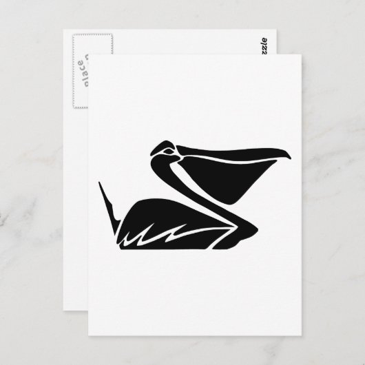 Carte Postale pélican pelikan (Devant / Derrière)