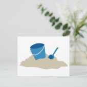 Carte Postale Pelle et seau bleus (Debout devant)