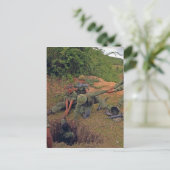 Carte Postale Peloton d'infanterie dans l'opération Guerre de l' (Debout devant)