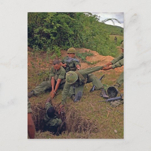 Carte Postale Peloton d'infanterie dans l'opération Guerre de l' (Devant)