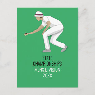 Carte Postale Pelouse Bowls