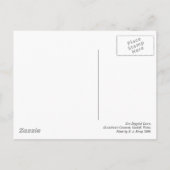 Carte Postale Pelouse dorée (Dos)