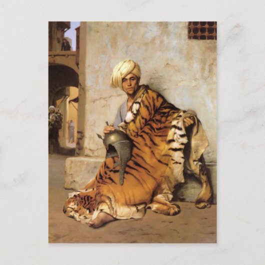 Carte Postale Pelt Merchant du Caire par Jean-Leon Gerome (Devant)